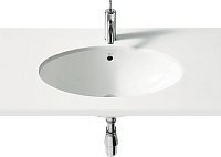 Roca Berna Раковина встраиваемая снизу 56х42 см, с переливом, без д/к, цвет: белый глянцевый 327871001