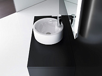 Roca Terra Раковина чаша d39 см, с переливом, без донного клапана, цвет: белый глянцевый 32722T000