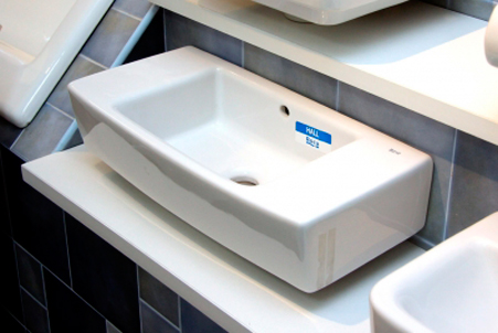 Roca Hall Раковина подвесная 50х25 см, с переливом, без донного клапана, цвет: белый глянцевый 325883000