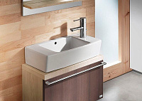 Roca Hall Раковина подвесная 50х25 см, с переливом, без донного клапана, цвет: белый глянцевый 325883000