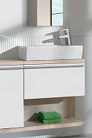 Roca Hall Раковина подвесная 50х25 см, с переливом, без донного клапана, цвет: белый глянцевый 325883000