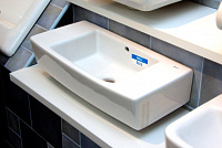 Roca Hall Раковина подвесная 50х25 см, с переливом, без донного клапана, цвет: белый глянцевый 325883000