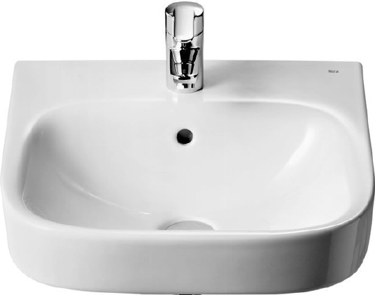 Roca Debba Раковина подвесная 45х37 см, с переливом, без донного клапана, цвет: белый глянцевый 325997000