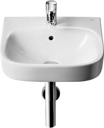 Roca Debba Раковина подвесная 45х37 см, с переливом, без донного клапана, цвет: белый глянцевый 325997000