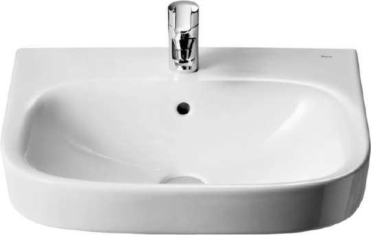 Roca Debba Раковина подвесная 50х42 см, с переливом, без донного клапана, цвет: белый глянцевый 32799600Y