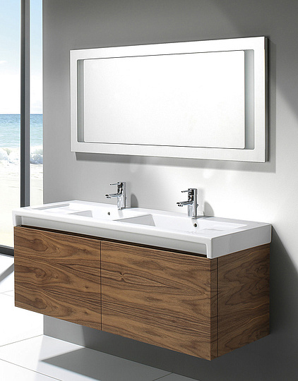 Roca Stratum Раковина подвесная 130х50 см, двойная, без перелива, цвет: белый глянцевый 327630000