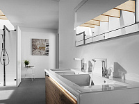 Roca Stratum Раковина подвесная 130х50 см, двойная, без перелива, цвет: белый глянцевый 327630000