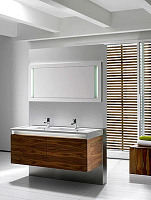 Roca Stratum Раковина подвесная 130х50 см, двойная, без перелива, цвет: белый глянцевый 327630000