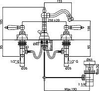 Смеситель Cezares First BBS2 03/24 Bi для биде FIRST-BBS2-03/24-Bi