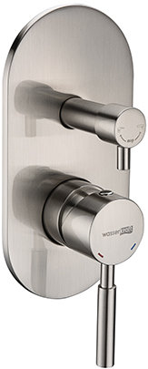 Wasserkraft Смеситель для ванны и душа, цвет: матовый хром 4241