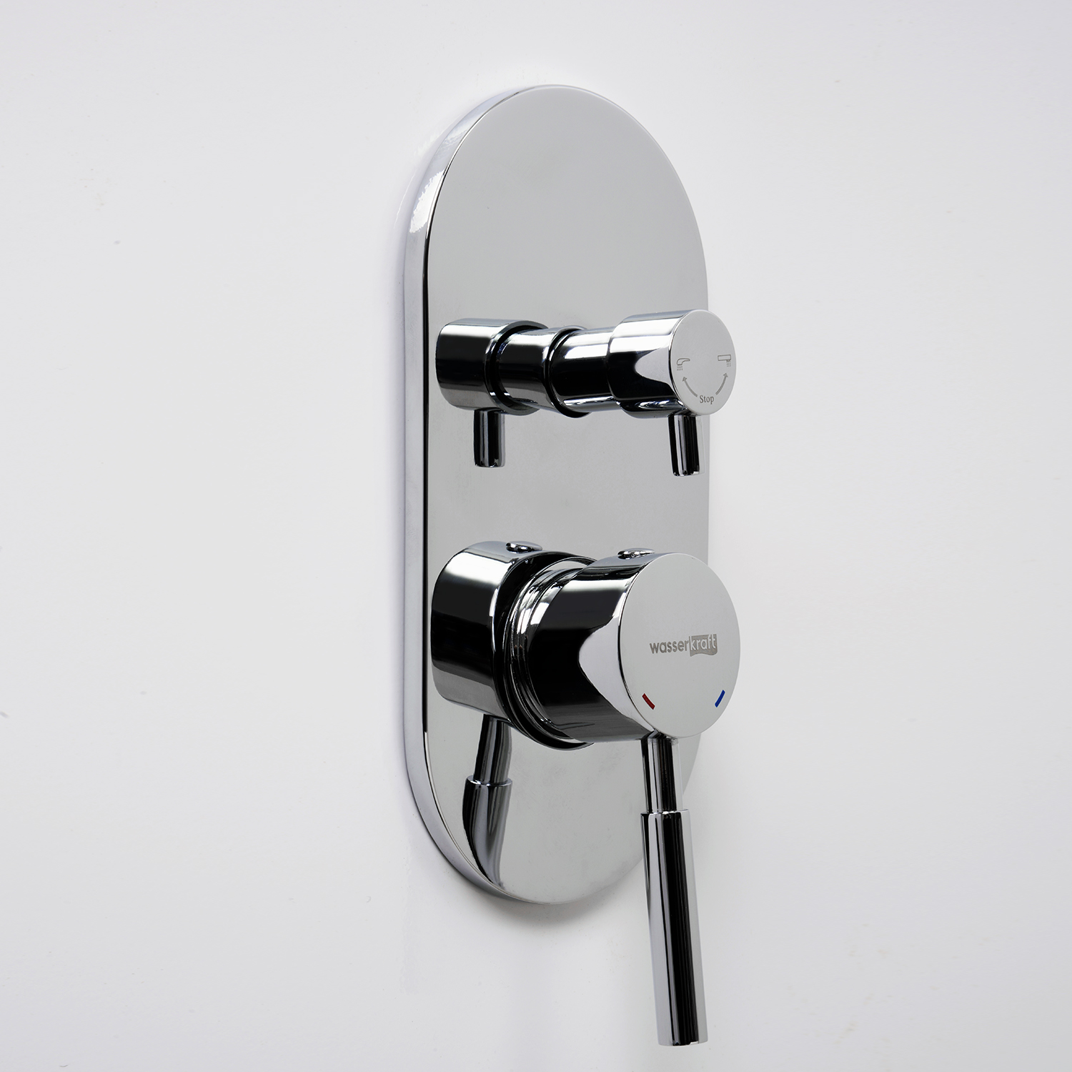 Wasserkraft Смеситель для ванны и душа, цвет: хром 4141