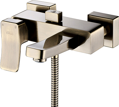 Смеситель Wasserkraft Exter  для ванны с душем, светлая бронза 1601