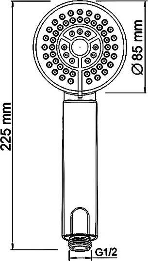 Смеситель Wasserkraft Exter  для ванны с душем, светлая бронза 1601