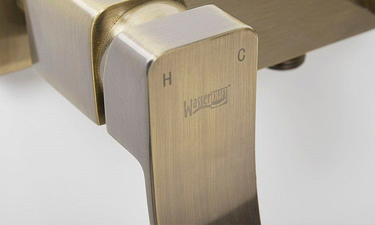 Смеситель Wasserkraft Exter  для ванны с душем, светлая бронза 1601