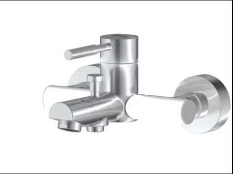 Смеситель Wasserkraft Wern  для ванны с душем, матовый хром 4201