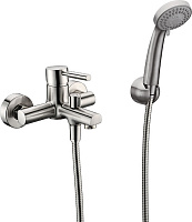 Смеситель Wasserkraft Wern  для ванны с душем, матовый хром 4201