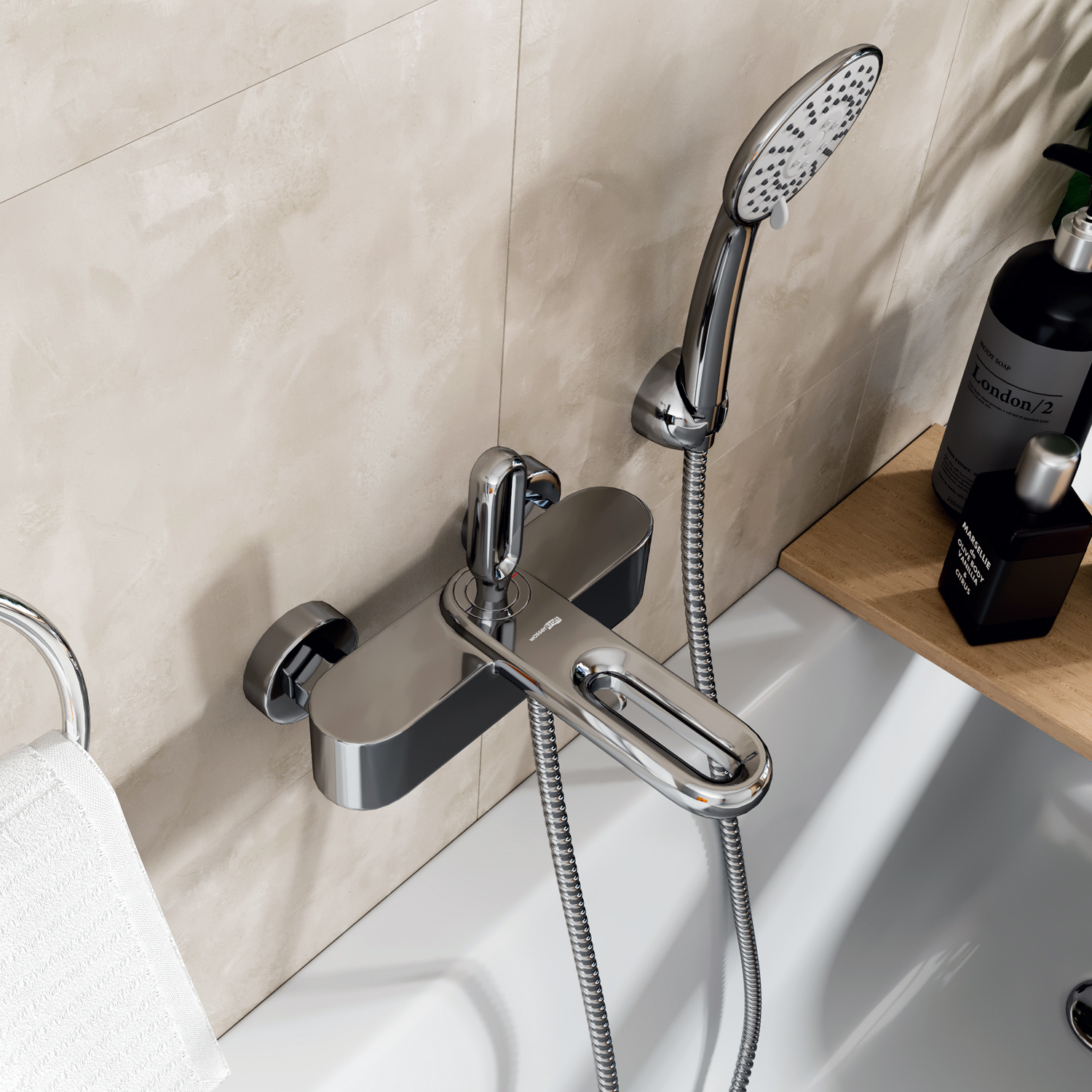 Смеситель Wasserkraft Kammel  для ванны с душем 1801