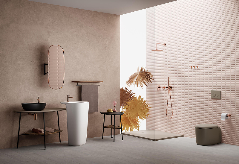 Vitra Origin Душевой гарнитур с ручным душем, цвет медь A4554326