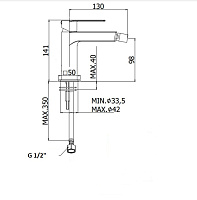 Paffoni Tango Смеситель для биде без донного клапана, цвет: хром TA131CR