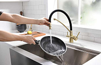 Paulmark Siеgen Смеситель для кухни с гибким изливом, цвет: бронза Si213111-BR