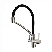 Paulmark Siеgen Смеситель для кухни с гибким изливом, цвет: никель Si213111-NI