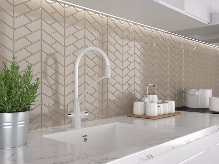 Paulmark Siеgen Смеситель для кухни с гибким изливом, цвет: белый Si213111-331