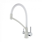 Paulmark Siеgen Смеситель для кухни с гибким изливом, цвет: белый Si213111-331