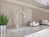 Paulmark Siеgen Смеситель для кухни с гибким изливом, цвет: белый Si213111-331