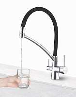 Paulmark Siеgen Смеситель для кухни с гибким изливом, цвет: белый Si213111-331