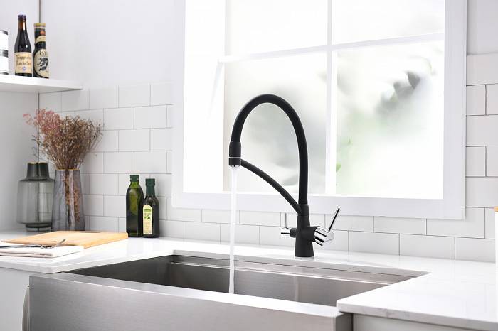 Paulmark Siеgen Смеситель для кухни с гибким изливом, цвет: антрацит Si213111-401