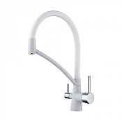 Paulmark Siеgen Смеситель для кухни с гибким изливом, цвет: белый матовый Si213111-431