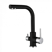 Paulmark Essen Смеситель для кухни с гибким изливом, цвет: черный Es213011-308