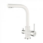Paulmark Essen Смеситель для кухни с гибким изливом, цвет: белый матовый Es213011-431