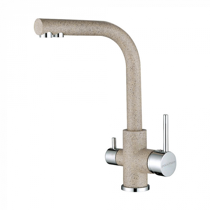 Paulmark Essen Смеситель для кухни с гибким изливом, цвет: песочный Es213011-302