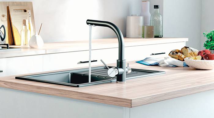 Paulmark Essen Смеситель для кухни с гибким изливом, цвет: антрацит Es213011-401