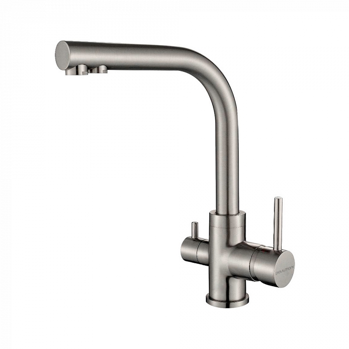 Paulmark Essen Смеситель для кухни с гибким изливом, цвет: никель Es213011-NI