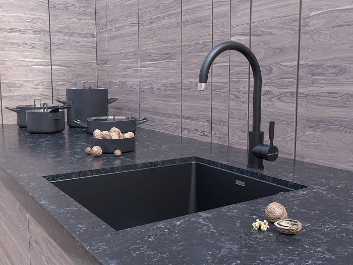 Paulmark Holstein Смеситель для кухни высота излива 26,4 см, цвет: антрацит Ho212063-401