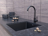 Paulmark Holstein Смеситель для кухни высота излива 26,4 см, цвет: антрацит Ho212063-401