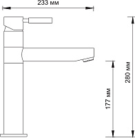 Смеситель Wasserkraft  для кухонной мойки, темная бронза A8147