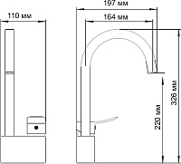 Смеситель Wasserkraft Aller  для кухонной мойки 1067