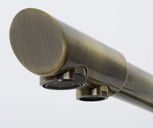 Смеситель Wasserkraft  для кухонной мойки, светлая бронза A8037