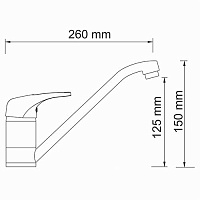 Смеситель Wasserkraft Oder  для кухонной мойки 6307