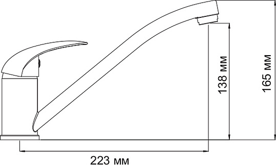 Смеситель Wasserkraft Isen  для кухонной мойки 2607
