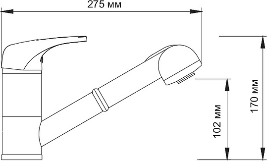 Смеситель Wasserkraft Oder  для кухонной мойки 6365