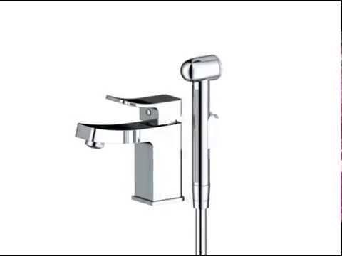 Смеситель Wasserkraft Aller  для раковины с гигиеническим душем 1068