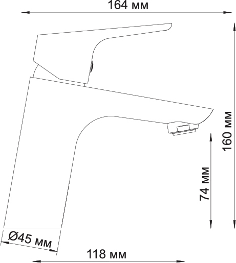 Смеситель Wasserkraft Lippe  для раковины 4503