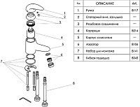 Смеситель Wasserkraft Isen  для раковины 2603