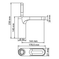 Смеситель Wasserkraft Kammel  для раковины 1803
