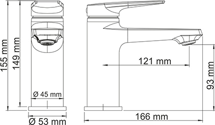Смеситель Wasserkraft Lopau  для раковины 3203