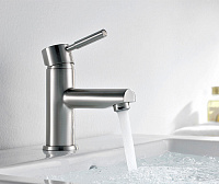 Смеситель Wasserkraft Wern  для раковины, матовый хром 4203